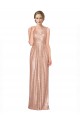 Draped V-Neck Striking Sheath Floor Length Sequin Prom Dress UK for Sale