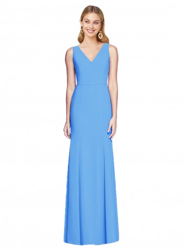 Flattering Trumpet Long Sleeveless Prom Dress with Open Back UK for Sale