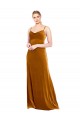 Long Velvet Cowl Neck Slip Prom Dress UK for Sale